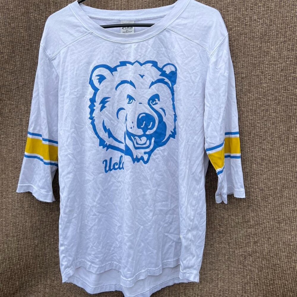 PINK brand UCLA jersey #19 Blue White Long Sleeve University College Wear